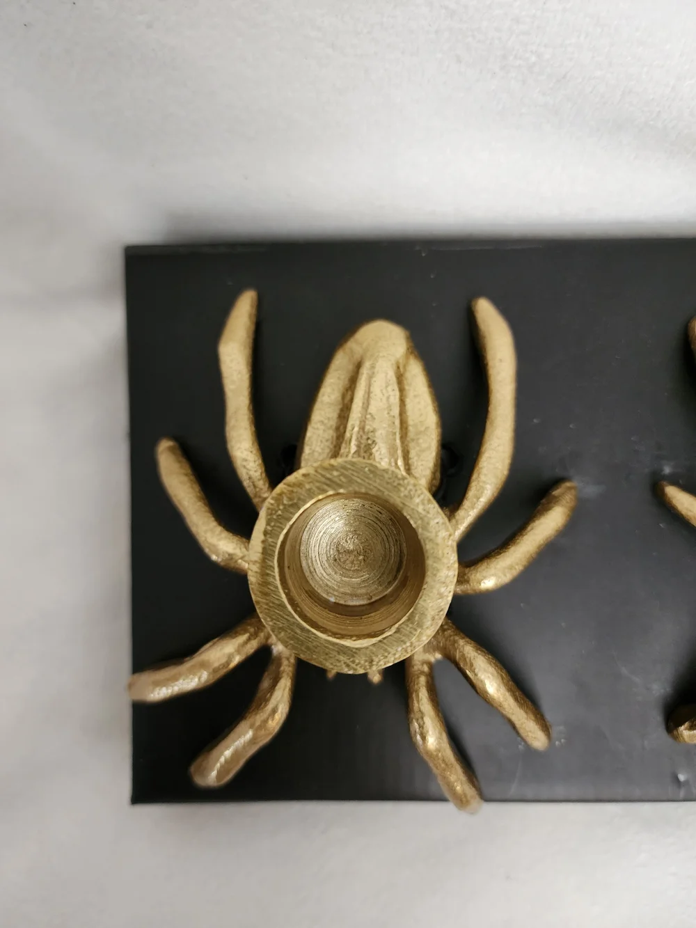 Gold Spider Candle Holders - Set of 2